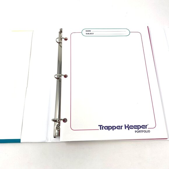 Mead The Original Trapper Keeper 1" Ring Binder Happy Back To School Binder - Picture 10 of 11